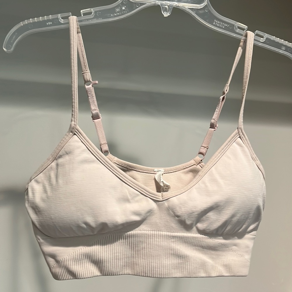 Lululemon athletic bra. Size 10. Light blush color. Medium support.